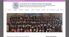 Desktop Screenshot of ksrdentalcollege.org