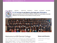 Tablet Screenshot of ksrdentalcollege.org